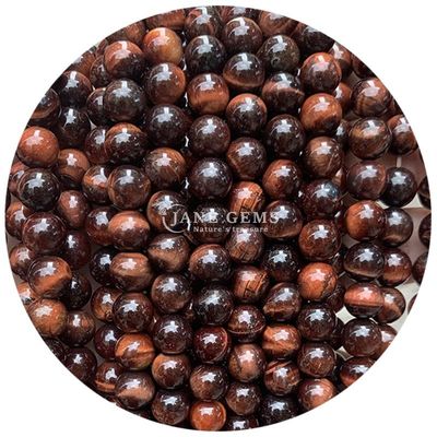 Gratuito Piedra Natural Perlas Rondas Sueltas 8mm Ojo de Tigre Perlas Sueltas Rosa Ojo de Tigre Rojo Perlas Redondas Espaciadores para Joyería