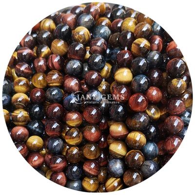 Gratuito Piedra Natural Perlas Rondas Sueltas 8mm Ojo de Tigre Perlas Sueltas Rosa Ojo de Tigre Rojo Perlas Redondas Espaciadores para Joyería