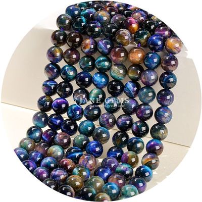 Gratuito Piedra Natural Perlas Rondas Sueltas 8mm Ojo de Tigre Perlas Sueltas Rosa Ojo de Tigre Rojo Perlas Redondas Espaciadores para Joyería