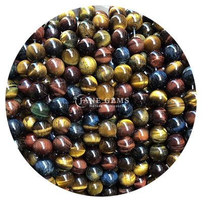 Gratuito Piedra Natural Perlas Rondas Sueltas 8mm Ojo de Tigre Perlas Sueltas Rosa Ojo de Tigre Rojo Perlas Redondas Espaciadores para Joyería