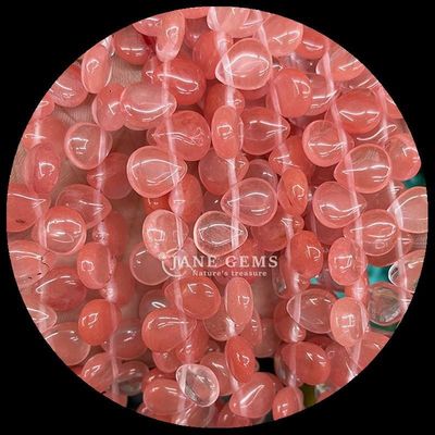 Malaquita Quarzo claro Perlas de gema cristal natural de agua gota forma de piedra hilos de perlas sueltas para pulseras