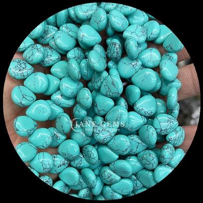 Malaquita Quarzo claro Perlas de gema cristal natural de agua gota forma de piedra hilos de perlas sueltas para pulseras