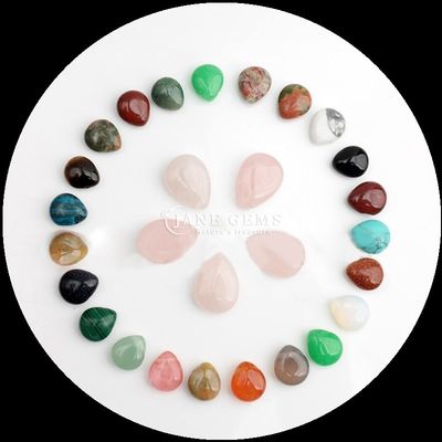 Malaquita Quarzo claro Perlas de gema cristal natural de agua gota forma de piedra hilos de perlas sueltas para pulseras