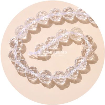 Venta al por mayor de piedras preciosas naturales auténticas cuentas sueltas de cristal con facetas cuentas sueltas de piedra rosa de cuarzo cuentas de piedra para artesanía