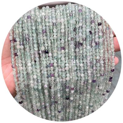 Venta al por mayor de piedras semipreciosas con facetas de perlas con facetas de piedras sueltas con accesorios de perlas de piedra rosa con espaciador de perlas de cuarzo