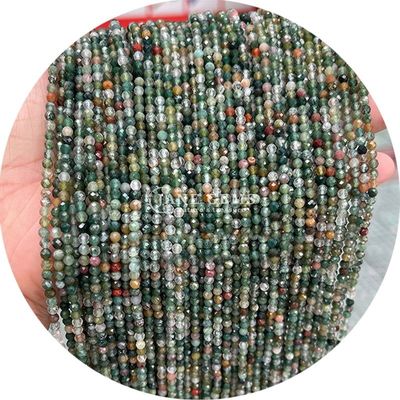 Venta al por mayor de piedras semipreciosas con facetas de perlas con facetas de piedras sueltas con accesorios de perlas de piedra rosa con espaciador de perlas de cuarzo