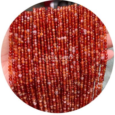 Venta al por mayor de piedras semipreciosas con facetas de perlas con facetas de piedras sueltas con accesorios de perlas de piedra rosa con espaciador de perlas de cuarzo