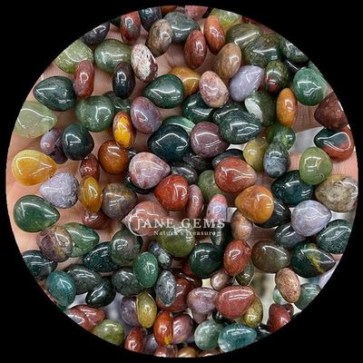 Agate indio Topaz Perlas de gema cristal natural de agua gota forma de piedra hilos de perlas sueltas para pulseras
