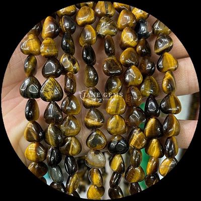 Cuarzo rosa Cornalina Perlas de gemas cristalinas naturales Forma de corazón de piedra hebras de perlas sueltas para pulseras