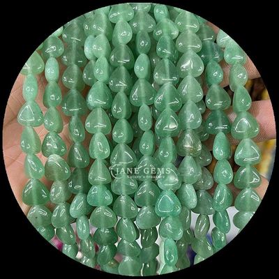 Cuarzo rosa Cornalina Perlas de gemas cristalinas naturales Forma de corazón de piedra hebras de perlas sueltas para pulseras