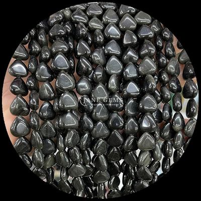Acuaamarina Ametista Perlas de gema cristal natural forma de corazón piedra hilos de perlas sueltas para pulseras