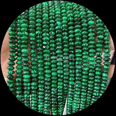 Rosado aventurino verde aventurino gemas de cuentas cristalinas naturales ufo forma de piedra hilos de cuentas sueltas para pulseras