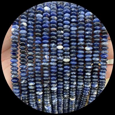 Sodalite Piedra de la imagen Perlas de gemas cristal natural OVNI forma de piedra hilos de perlas sueltas para pulseras
