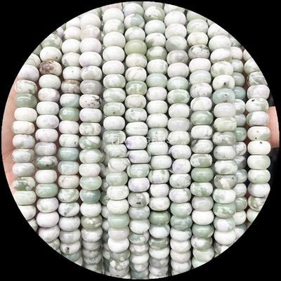 Lucky Jade Lava Stone Gem Bead Cristal Natural Ábaco Forma de Piedra Cables de cuentas sueltas para pulseras