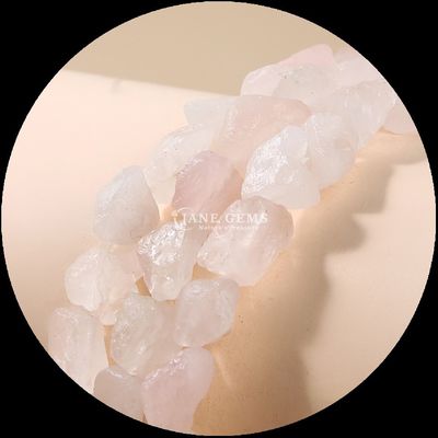 Rosa cuarzo Ametista Perlas de gemas cristal natural piedra en bruto de piedra suelta hilos de perlas sueltas para pulseras