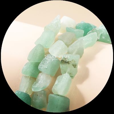Fluorito Amazonita Perlas de gemas cristal natural piedra bruta de piedra suelta hilos de perlas sueltas para pulseras