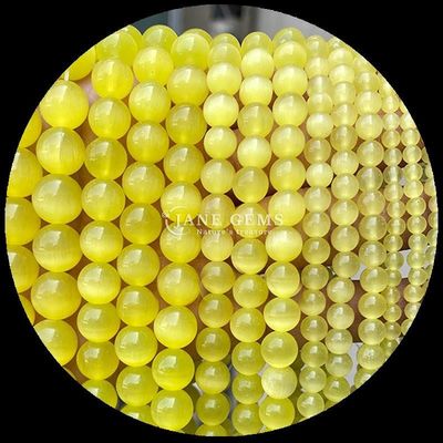 Colorido Rosa Amarillo Lago Color Azul Perlas de forma redonda personalizadas Perlas de ojos de gato para regalos DIY