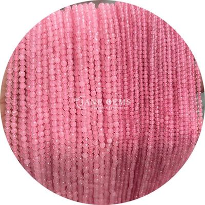 Piedras preciosas redondas con facetas de corte de piedras naturales cuentas de cuerdas para la fabricación de joyas hechas a mano