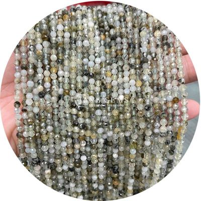 Piedras curativas naturales piedras preciosas forma redonda cuentas sueltas con facetas para regalo de bricolaje hecho a mano