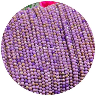 Cristal natural redondo de curación de piedras preciosas con cuentas sueltas para proyectos de fabricación / artesanía / bricolaje