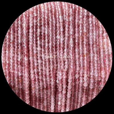 Granate de turmalina de piedra preciosa natural de cuentas de cara Abaco de forma suelta de cuentas de hebras para la energía de curación y joyería de bricolaje