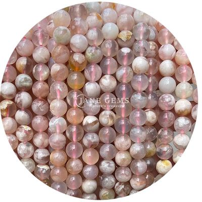 Natural redondo suave mezcla ágata cuentas sueltas hebra para joyería y artesanía DIY Makin