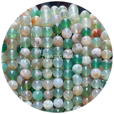 Natural redondo suave mezcla ágata cuentas sueltas hebra para joyería y artesanía DIY Makin