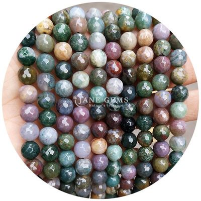 Natural redondo suave mezcla ágata cuentas sueltas hebra para joyería y artesanía DIY Makin