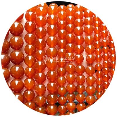 Agates naturales Perlas de piedra suave redonda Perlas espaciadoras sueltas para joyería Hacer pulseras de bricolaje
