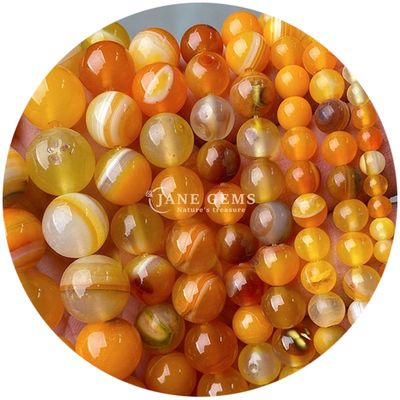 Natural Curación Cristal de piedra preciosa Perlas sueltas Perlas de piedra lisa para la fabricación de joyas
