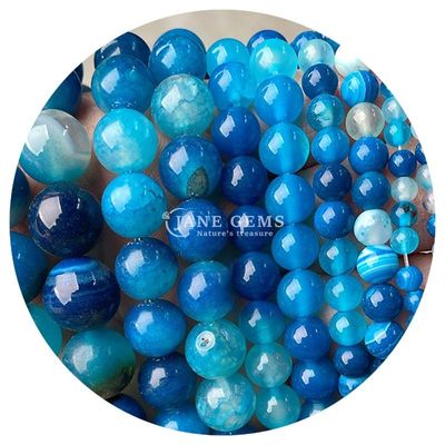 Natural Curación Cristal de piedra preciosa Perlas sueltas Perlas de piedra lisa para la fabricación de joyas