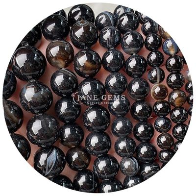 Las cuentas de piedra natural sueltas de la hebra de la piedra real de ágata de cristal de la verdadera cuentas para la joyería DIY