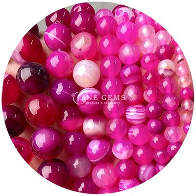 Las cuentas de piedra natural sueltas de la hebra de la piedra real de ágata de cristal de la verdadera cuentas para la joyería DIY