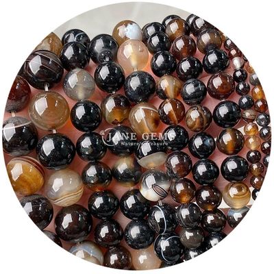 Perlas sueltas de ágata de verdad Rojo de ágata de perlas de filamento para llavero / joyería / artesanía hacer regalo