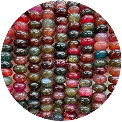 Natural suave semiprecioso redondo de piedra suelta cuentas de energía de curación cuentas para la fabricación de joyas