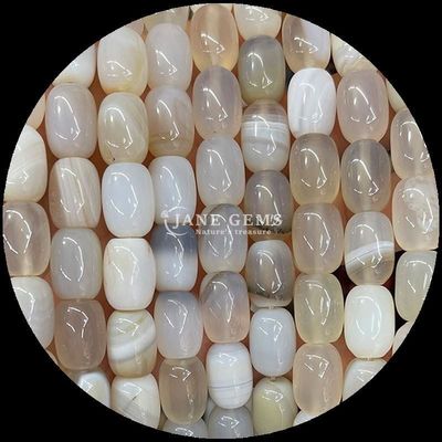 Perlas de gemas Howlite Opalite Cristal natural de piedra preciosa Barril de forma de cuentas sueltas hebras para la fabricación de joyas