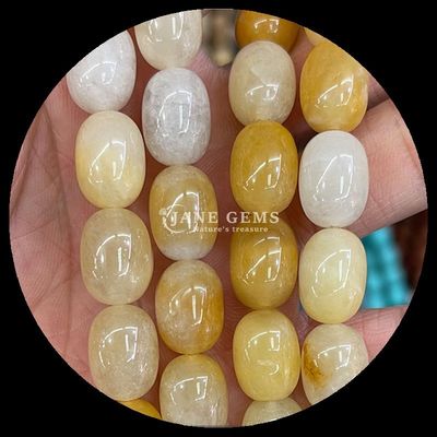 Perlas de gemas Howlite Opalite Cristal natural de piedra preciosa Barril de forma de cuentas sueltas hebras para la fabricación de joyas