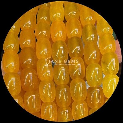 Gemas Perlas Dalmatino Jaspe Cristal Natural Gemstone Barril Forma de Perlas sueltas Filamentos para la fabricación de joyas