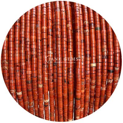 Piedra preciosa semipreciosa natural Jaspe rojo Limón Jade Perlas sueltas para hacer joyas