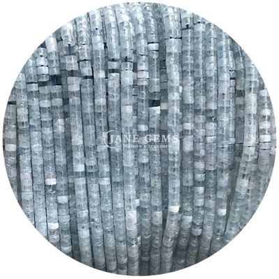 Piedra natural ángulo recto cuentas sueltas de cristal de paz jaspe aguamarina cuentas de cristal