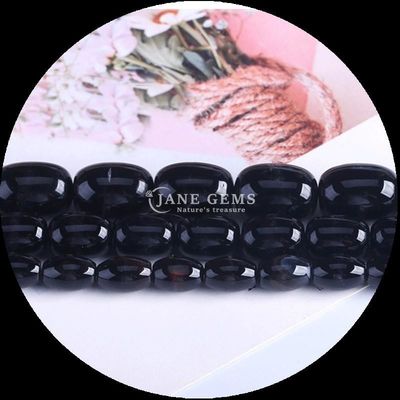 Perlas de gemas Carnelia Ágata verde cristal natural piedra preciosa barril forma de perlas sueltas hebras para la fabricación de joyas