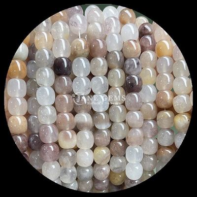 Gemas Perlas Verde Aventurina Piedra Violeta Cristal Natural Piedra de Oro de forma de manzana Filamentos de perlas sueltas para la fabricación de joyas