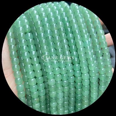 Gemas Perlas Verde Aventurina Piedra Violeta Cristal Natural Piedra de Oro de forma de manzana Filamentos de perlas sueltas para la fabricación de joyas