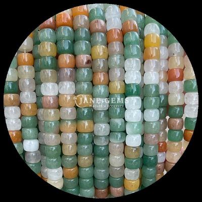 Gemas Perlas Verde Aventurina Piedra Violeta Cristal Natural Piedra de Oro de forma de manzana Filamentos de perlas sueltas para la fabricación de joyas