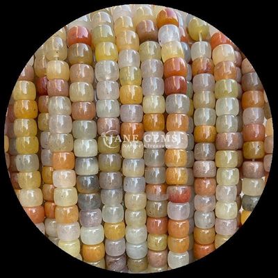 Gemas Perlas Verde Aventurina Piedra Violeta Cristal Natural Piedra de Oro de forma de manzana Filamentos de perlas sueltas para la fabricación de joyas