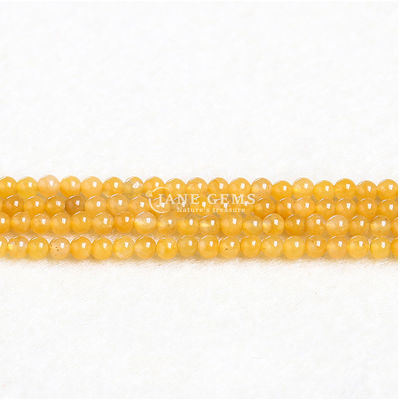 Piedra natural genuina piedra preciosa pulida liso suelto redondo Diy de perlas para el collar de pulsera