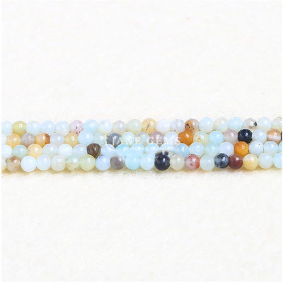 Piedra natural genuina piedra preciosa pulida liso suelto redondo Diy de perlas para el collar de pulsera