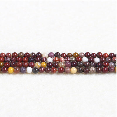 Perlas de piedra natural Perlas de piedra suelta Cristal granate Rojo jaspe Negro agate Perlas para la fabricación de joyas