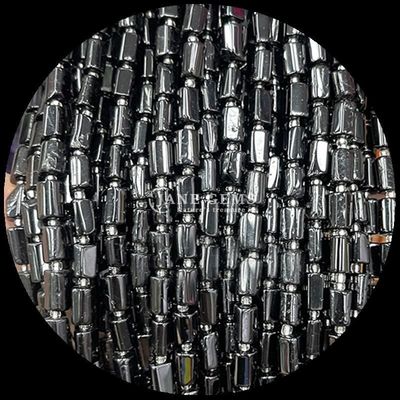 Perlas de gemas Cristal natural Acuamarina Prehnita Piedra preciosa de facetas de forma cilíndrica Filamentos de perlas sueltas para la fabricación de joyas