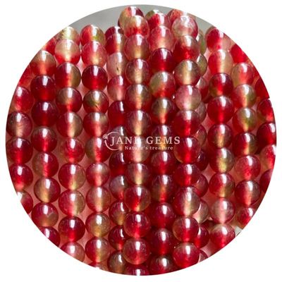 Varios suaves redondos sueltos de piedra calcedónica cuentas de piedra gemas para pulseras cuentas de joyería